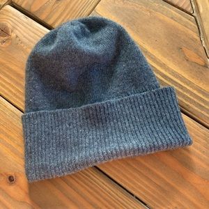 Portolano Gray 100% Cashmere Beanie Super Soft